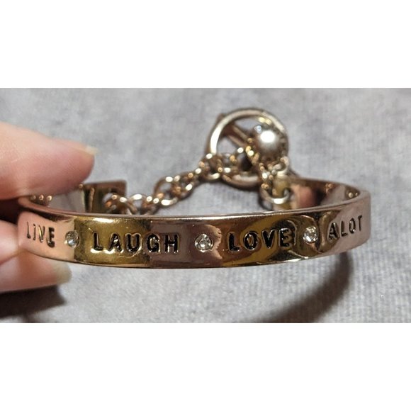BCBGeneration Live Laugh Love A Lot Cuff Bracelet - Picture 1 of 6